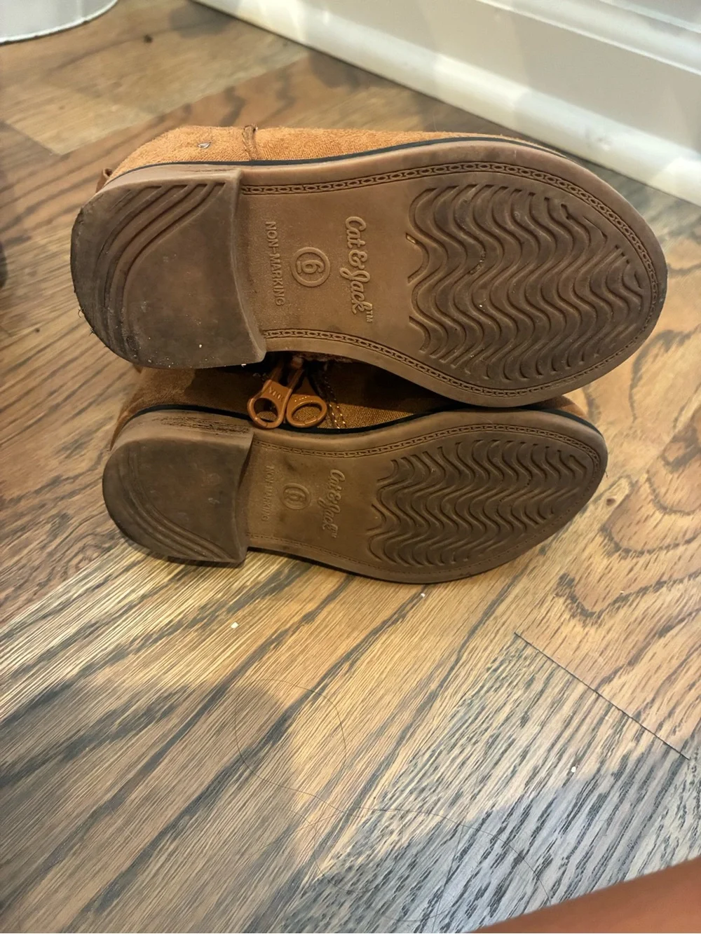 Kids Suede Ankle Boots - Brown